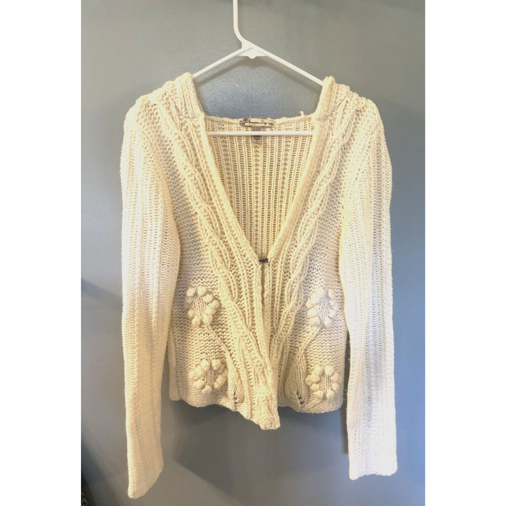 American Rag Cie Womens Knit Hooded Sweater Size 4